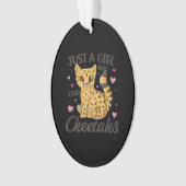 gewoon een meisje dat van cheeths houdt | cadeau v ornament (voorkant)