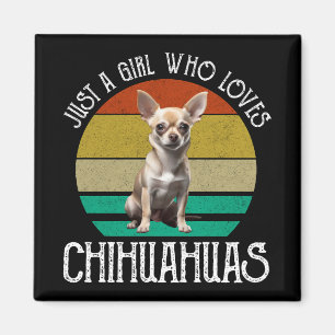Gewoon een meisje dat van Chihuahuas houdt Magneet