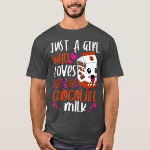 Gewoon een meisje dat van chocolademelk houdt 1 t-shirt