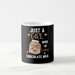 Gewoon een meisje dat van Chocolate Milk Kawaii ho Koffiemok