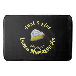 Gewoon een meisje dat van citroenappeltaart houdt badmat