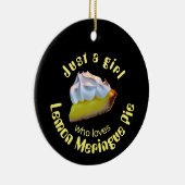 Gewoon een meisje dat van citroenappeltaart houdt keramisch ornament (Rechts)