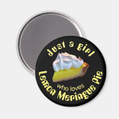 Gewoon een meisje dat van citroenappeltaart houdt magneet (Voorkant / Achterkant)