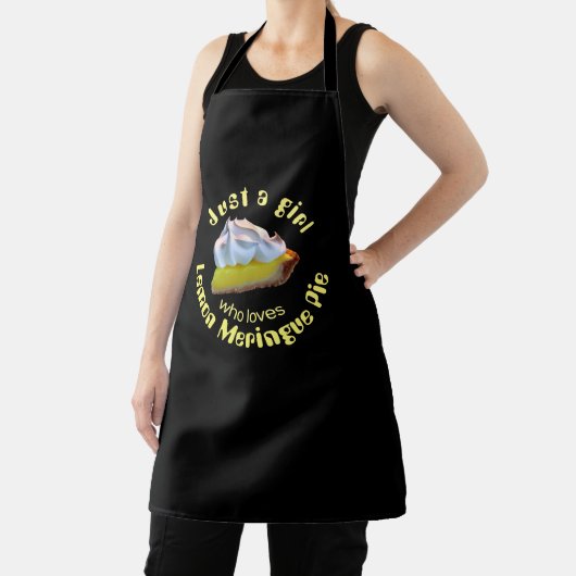 Gewoon een meisje dat van citroenappeltaart houdt schort (Insitu)