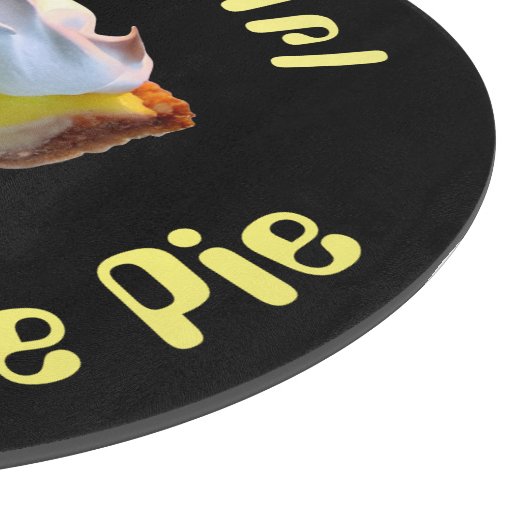 Gewoon een meisje dat van citroenappeltaart houdt snijplank (Hoek)