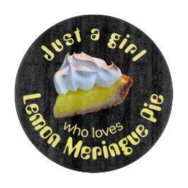 Gewoon een meisje dat van citroenappeltaart houdt snijplank