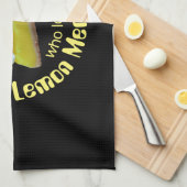 Gewoon een meisje dat van citroenappeltaart houdt theedoek (Quarter Fold)