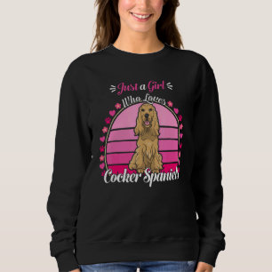 Gewoon een meisje dat van Cocker Spaniel leuke hon Trui