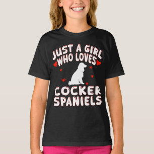 Gewoon een meisje dat van Cocker Spaniels houdt T-shirt