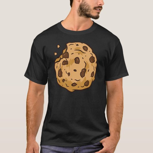 Gewoon een meisje dat van Cookies Funny Chocolate  T-shirt (Voorkant)