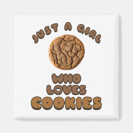Gewoon een meisje dat van Cookies Magnet houdt