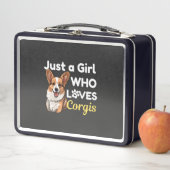 Gewoon een meisje dat van Corgis houdt (In situ)