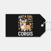 Gewoon Een Meisje Dat Van Corgis Houdt Cadeaulabel (Voorkant (Horizontaal))
