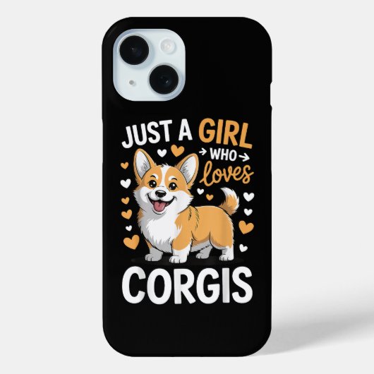 Gewoon Een Meisje Dat Van Corgis Houdt Case-Mate iPhone Case (Achterkant)