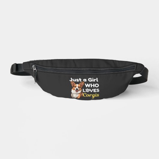 Gewoon een meisje dat van Corgis houdt Heuptasje (Voorkant)