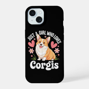 Gewoon een meisje dat van Corgis houdt iPhone 15 Case