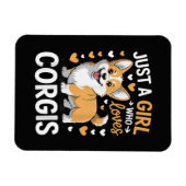 Gewoon Een Meisje Dat Van Corgis Houdt Magneet (Horizontaal)
