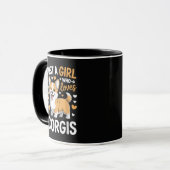 Gewoon Een Meisje Dat Van Corgis Houdt Mok (Voorkant links)