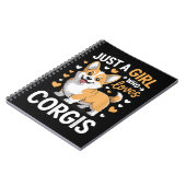 Gewoon Een Meisje Dat Van Corgis Houdt Notitieboek (Linkerzijde)