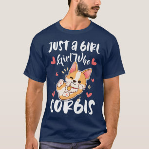 Gewoon Een Meisje Dat Van Corgis Houdt Schattige C T-shirt