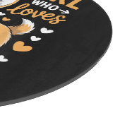 Gewoon Een Meisje Dat Van Corgis Houdt Snijplank (Hoek)