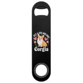 Gewoon een meisje dat van Corgis houdt Speed Flessenopener (Achterkant)