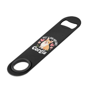 Gewoon een meisje dat van Corgis houdt Speed Flessenopener