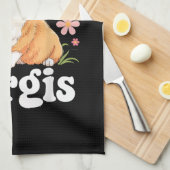 Gewoon een meisje dat van Corgis houdt Theedoek (Quarter Fold)