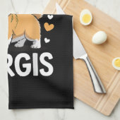 Gewoon Een Meisje Dat Van Corgis Houdt Theedoek (Quarter Fold)