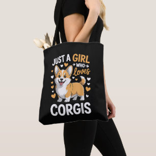 Gewoon Een Meisje Dat Van Corgis Houdt Tote Bag