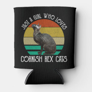 Gewoon Een Meisje Dat Van Cornish Rex Katten Houdt Blikjeskoeler