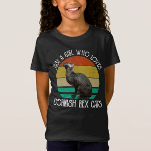 Gewoon Een Meisje Dat Van Cornish Rex Katten Houdt T-shirt