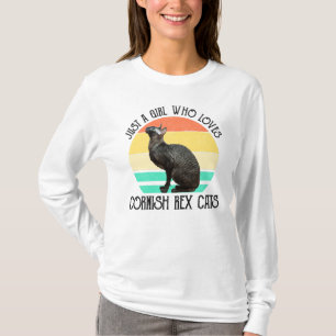 Gewoon Een Meisje Dat Van Cornish Rex Katten Houdt T-shirt