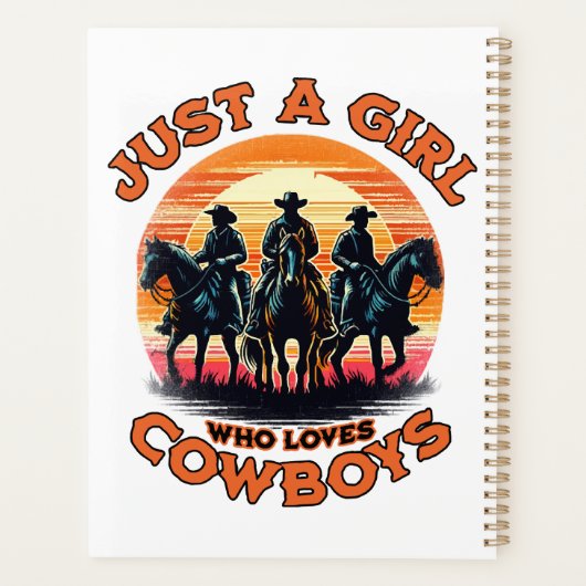 Gewoon een meisje dat van cowboys houdt planner (Achterkant)