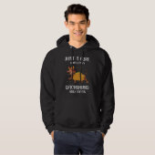 gewoon een meisje dat van dachshund houdt en tacos hoodie (Voorkant volledig)