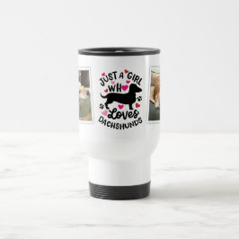 Gewoon een meisje dat van Dachshunds houdt Foto Tr Reisbeker