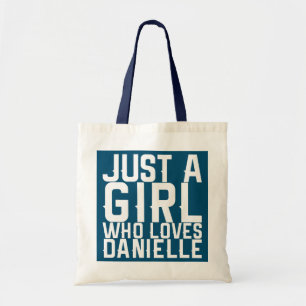Gewoon een meisje dat van Danielle houdt Tote Bag