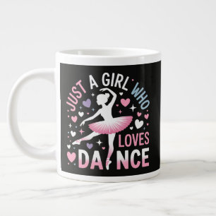 Gewoon een meisje dat van dansen houdt grote koffiekop