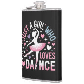 Gewoon een meisje dat van dansen houdt heupfles (Links)