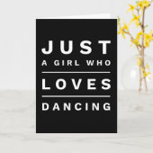 Gewoon een meisje dat van dansen houdt kaart (Gele Bloem)