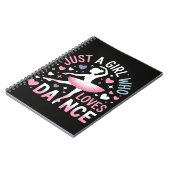 Gewoon een meisje dat van dansen houdt notitieboek (Linkerzijde)