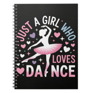 Gewoon een meisje dat van dansen houdt notitieboek