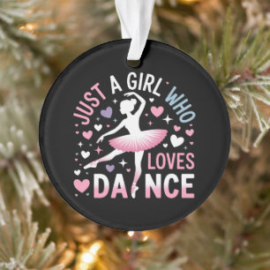 Gewoon een meisje dat van dansen houdt ornament