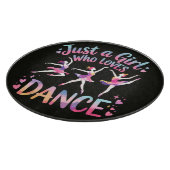 Gewoon een meisje dat van dansen houdt snijplank (Hoek)