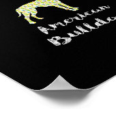 Gewoon een meisje dat van de Amerikaanse Bulldog P Poster (Hoek)