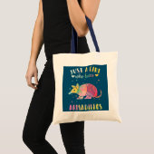 Gewoon een meisje dat van de Armadillos-Waterverf Tote Bag (Voorkant (product))