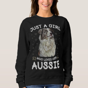 Gewoon een meisje dat van de Australische herder A Trui