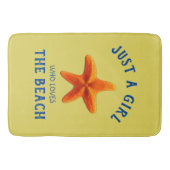 Gewoon een meisje dat van de Beach houdt Badmat (Voorkant)