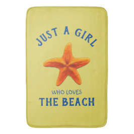 Gewoon een meisje dat van de Beach houdt Badmat