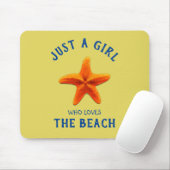 Gewoon een meisje dat van de Beach houdt Muismat (Met muis)